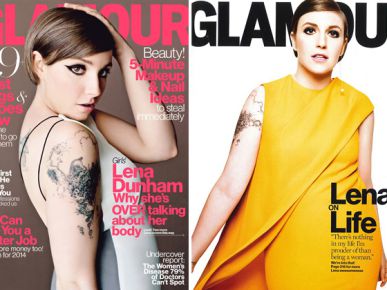 Lena Dunham w kwietniowym numerze Glamour
