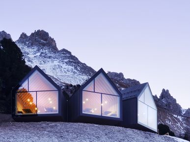 Designerska restauracja w Dolomitach