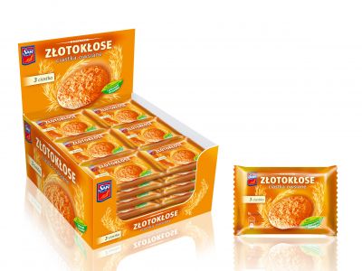 Ciasteczka Złotokłose w nowym, wygodnym opakowaniu!