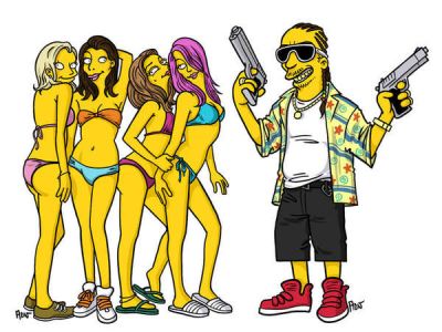 Celebryci rodem z The Simpsons
