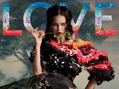 Adriana Lima na okładce LOVE