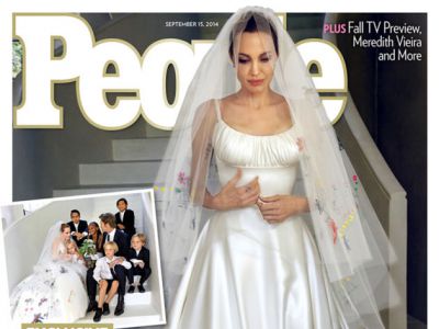Angelina Jolie do ślubu w Versace