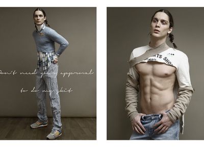 Normcore w stylu grunge