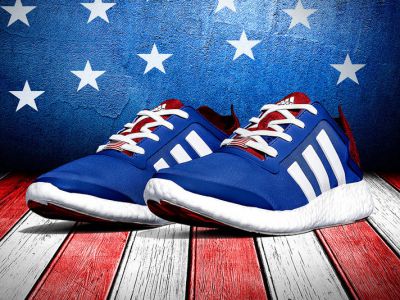 Patriotyczne sneakersy „Stars and Stripes”