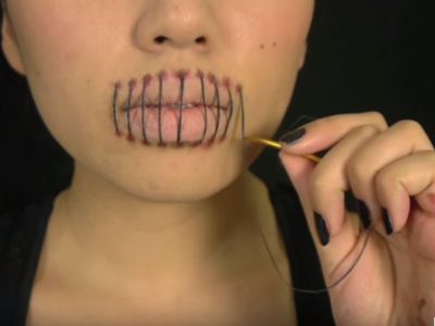 Ostry makijaż na Halloween