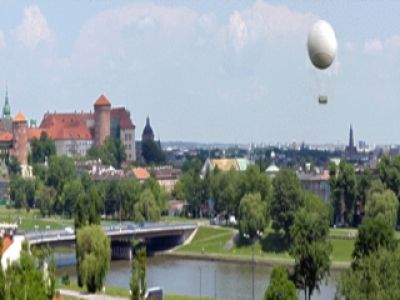 Kraków z wysokości 200 metrów