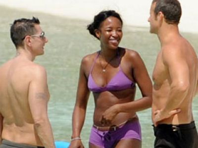 Noami Campbell i Stefano Gabbana na Malediwach