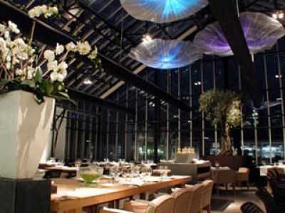 Ekologiczna restauracja w szklarni