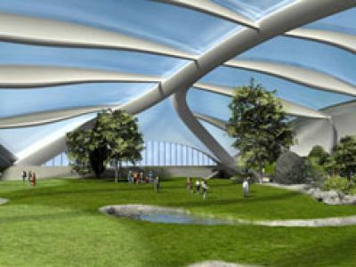 Największe kryte pole golfowe świata. Być może w Amsterdamie.
