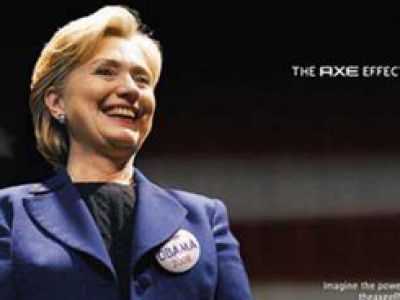 Axe zakręcił w głowie Hilary Clinton (VIDEO)?
