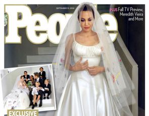 Angelina Jolie do ślubu w Versace