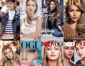 Wszystkie okładki Vogue z Gigi Hadid