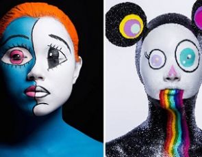 Makijaż w stylu Takashi Murakami