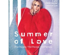 Cara Delevingne z sercem Saint Laurent
